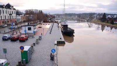 Borgå fotograferad från Mannerheimgatans bro