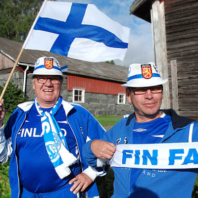 Jaakko ja Kai Lepistö ovat kannustaneet Suomea jo monta vuotta.