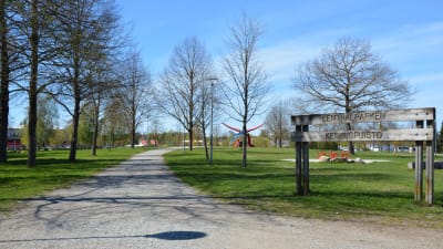 Centralparken i Pargas.
