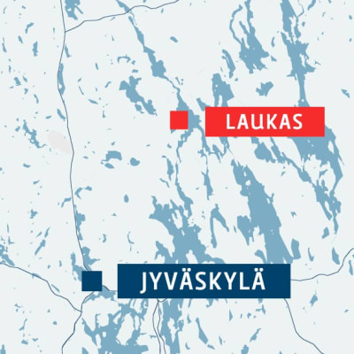 Karta som visar vad Laukas är beläget.