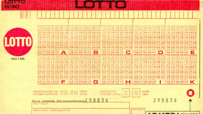 Lottokupong från 1978.