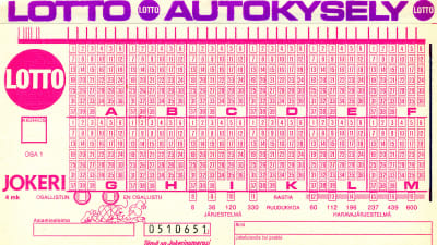 Lottokupong från 1987.