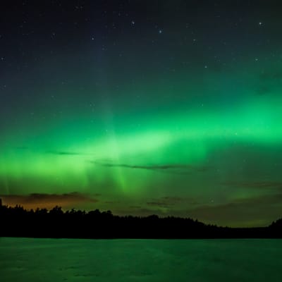 Norrsken fotat från Trollböle