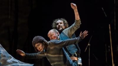 Foto från Lemminkäinen på Nationalteatern.