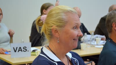 Fullmäktigeledamot Saara Lång (Sannf) i Lovisa