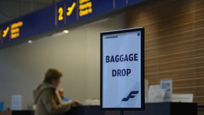 Incheckningsdisken på Vasa flygplats.