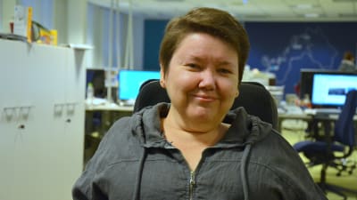 Carola Lithen i Yle Österbottens nyhetslandskap.