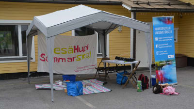 Tältet från Sommarskoj i Sibbo vid Tallmo FBK