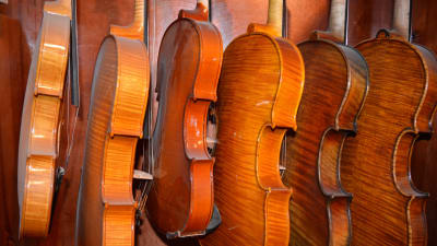 Några av Leif Kronqvists violiner