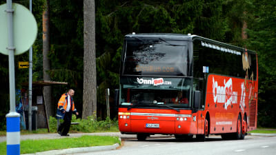 buss på hållplats