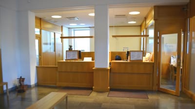 Banksalen i Bankhuset på Krämaretorget 2.