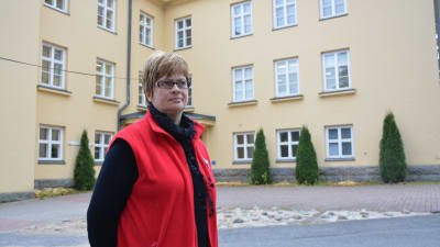 Annica Riddar, chef för mottagningscentralen i Kristinestad.
