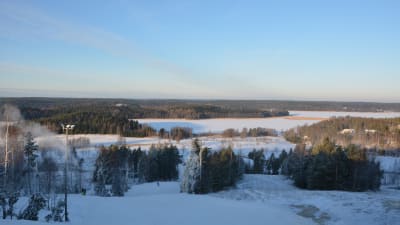 Utsikt från slalombacken i Havs-Tykö