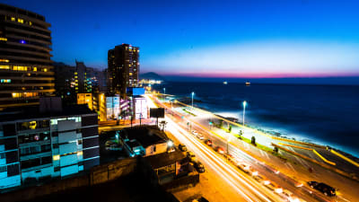 Strandvägen i Antofagasta, Chile.