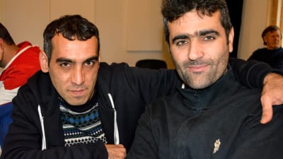 Mustafa och Servar, kurder från Iran.