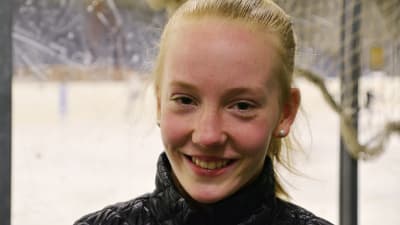 Vera Stolt i ishallen i Borgå 06.02.17