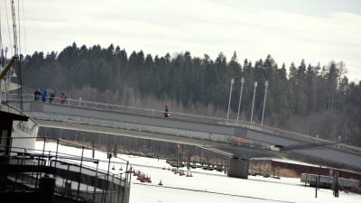 Gångbro övert Borgå å.