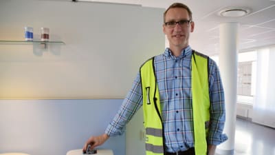 Matts Lundström är platschef på Ido badrums fabrik i Ekenäs.