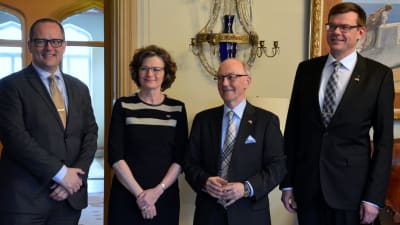 tomas Häyru, Jette Nordam, Kaj Ericsson och Tom Westermark.