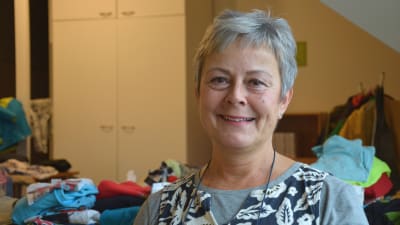 Flyktingshandledare Gudrun Degerth i Pargas.