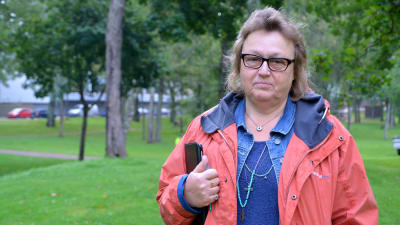 Gunilla Törnblom, ordförande för Lovisa trädgårdsförening