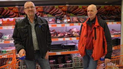 Bjarne Westeråker och Anders Forsman är inte oroliga för antibiotikaresistenta bakterier i kött.
