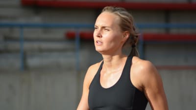 Sanna Nygård, trestegshoppare i Vasa IS., 2015.