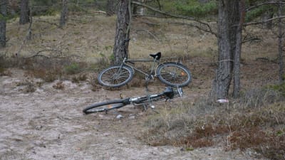 Cyklar på Örö.