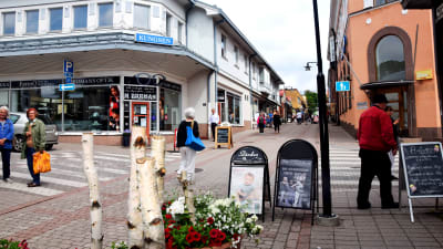 Gågatan i Ekenäs.