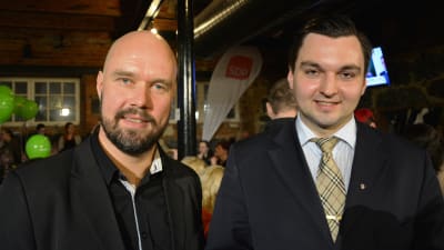 Valets stora röstmagneter i Vasa: Kim Berg (SDP) och Joakim Strand (SFP).