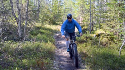 Herman Fogelberg rör sig gärna i naturen på fritiden.