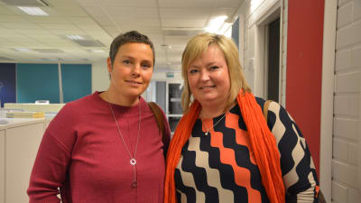 Studiehandledarna Pamela Backholm och Ann-Sofie Nygård