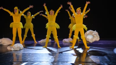 Pienten kananpoikien tanssi. MinimiDancers, en tävlingsgrupp från Musikinstitutet Arkipelag