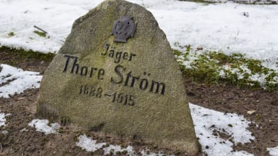 Jägare Thore Ströms grav i Kellinghusen