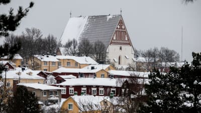 Snövy över Borgå.