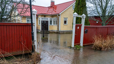 Översvämning i Ekenäs.