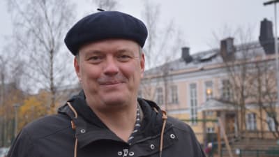 rektor Bernt Klockars i basker.