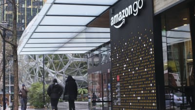 Amazon Go-butik vid företagets högkvarter i Seattle