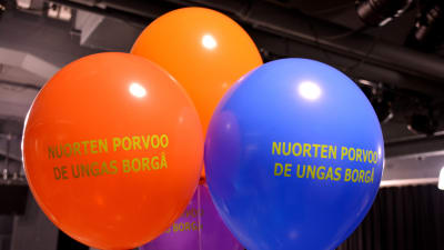 Ballonger på evenemanget De ungas Borgå