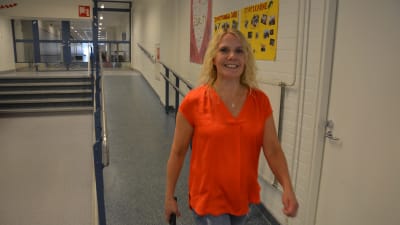 Sarah Qvist är skolcoach i Korsholms högstadium.