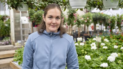 Martina Herse från Torrbacka trädgårdar. 