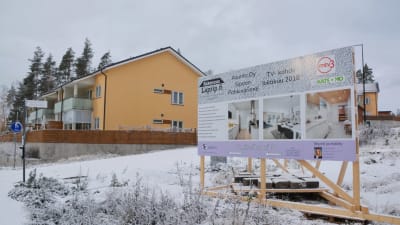 Nybyggt hus i Söderkulla