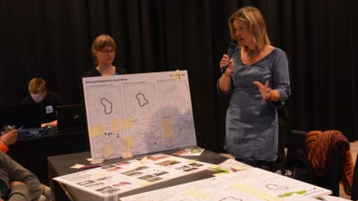 Laura Karén presenterar visioner för Borgå centrum