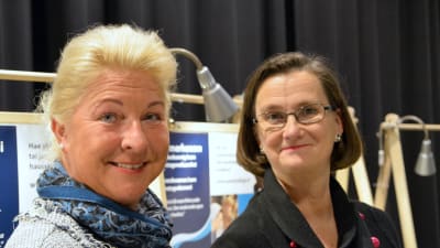 Susann Helenius-Nieminen och Maarika Weissmann jobbar på Point College