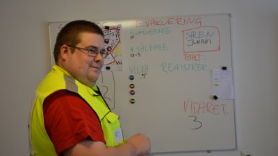 Roger Öhman från frivilliga räddningstjänsten.