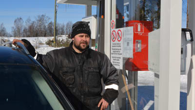 Tankningsstället för biogas vid Jeppo biogas