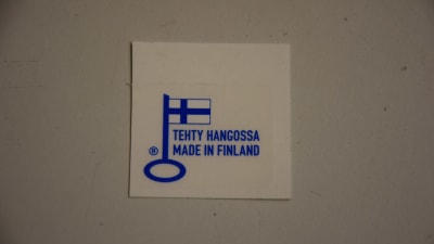 Märke: Tillverkad i Hangö. 