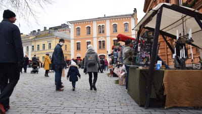 Julmarknad i Åbo.