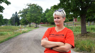 Johanna Wasström på Broby gård har ett stall.