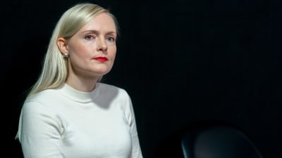 Maria Ohisalo Vihreiden puoluekokouksessa.